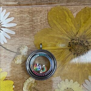Origami Owl rainbow locket